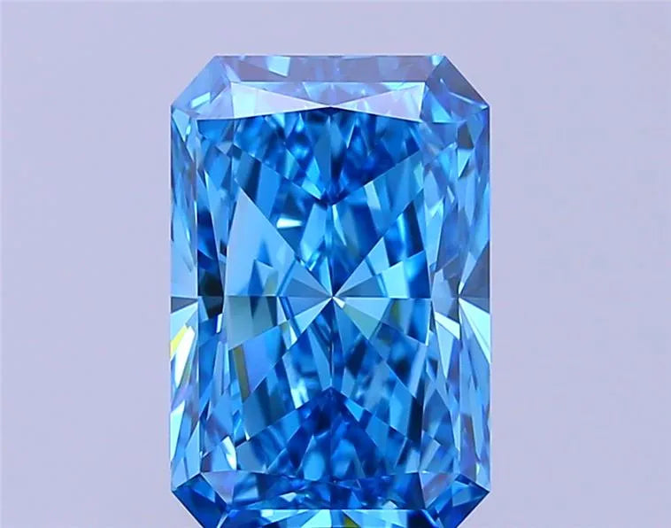 4.09ct Radiant Lab Grown Diamond (Colour Fancy Vivid Blue, Clarity VS1, IGI Certified)