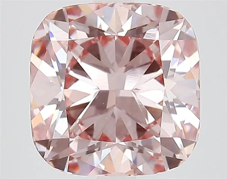 4.10ct Cushion modified Lab Grown Diamond (Colour Fancy Intense Pink, Clarity VS1, IGI Certified)