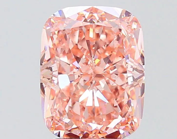 4.10ct Cushion modified Lab Grown Diamond (Colour Fancy Vivid Pink, Clarity VS2, IGI Certified)