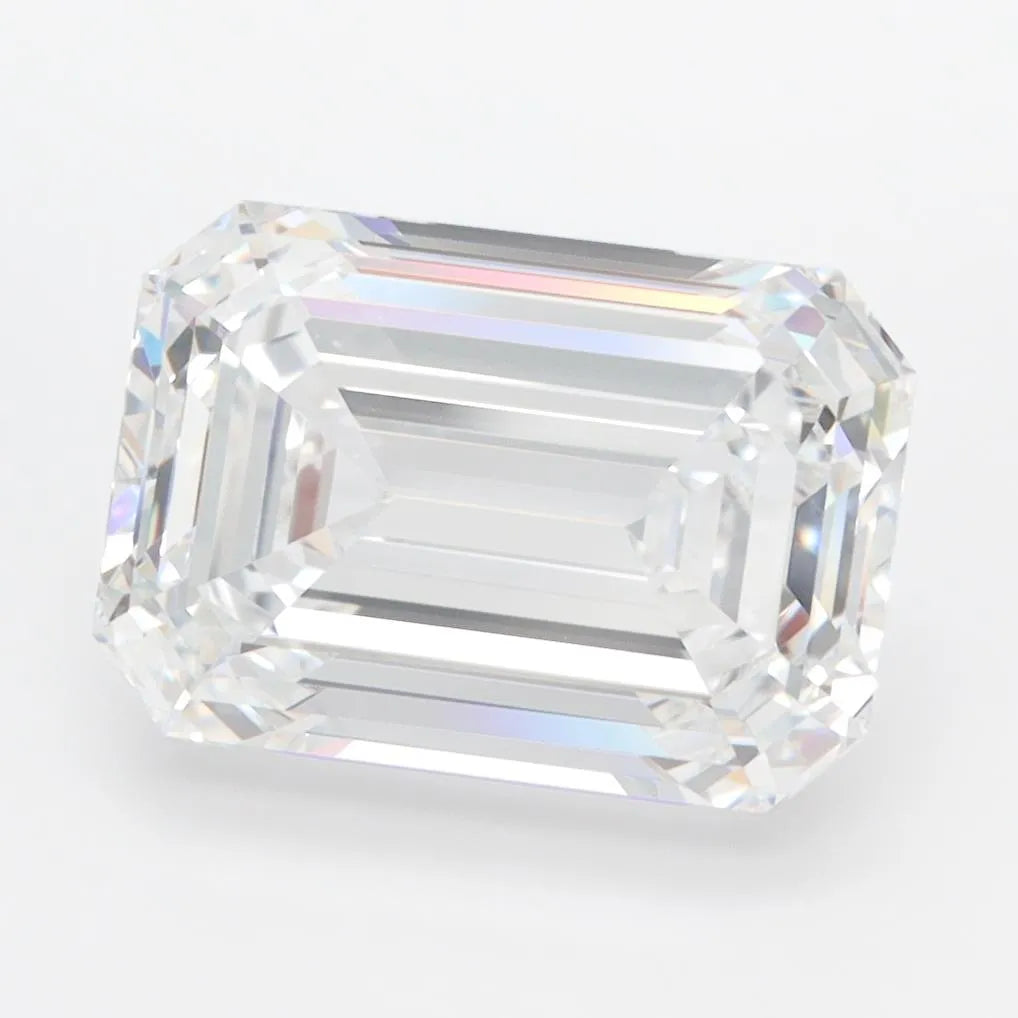 4.10ct Emerald Lab Grown Diamond (Colour D, Clarity VVS1, IGI Certified)