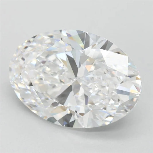 4.10ct Oval Lab Grown Diamond (Colour D, Clarity FL, IGI Certified)