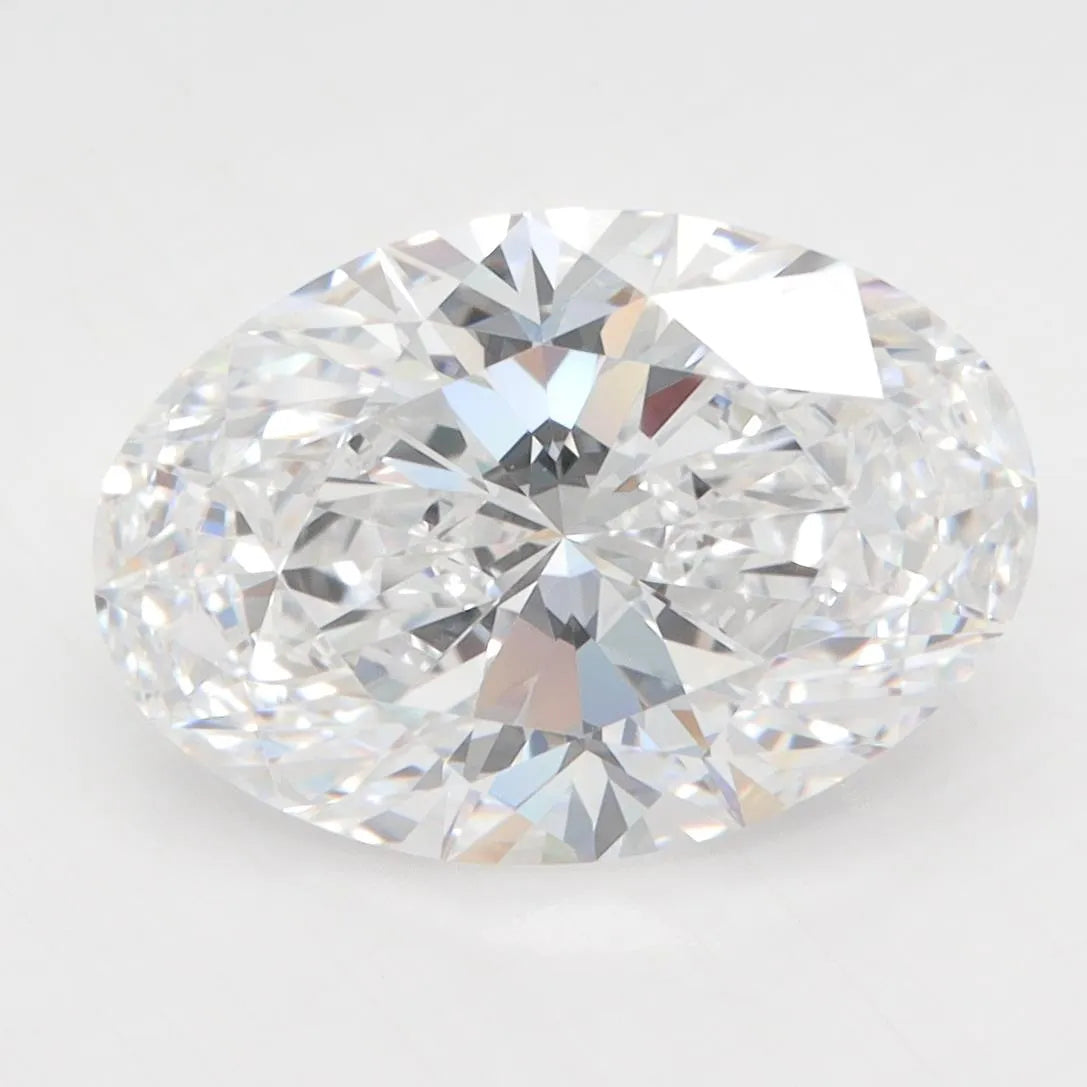 4.10ct Oval Lab Grown Diamond (Colour D, Clarity VVS1, IGI Certified)