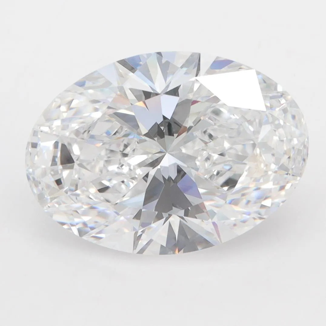 4.10ct Oval Lab Grown Diamond (Colour D, Clarity VVS2, GIA Certified)