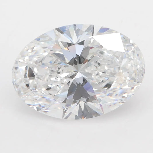 4.10ct Oval Lab Grown Diamond (Colour D, Clarity VVS2, GIA Certified)