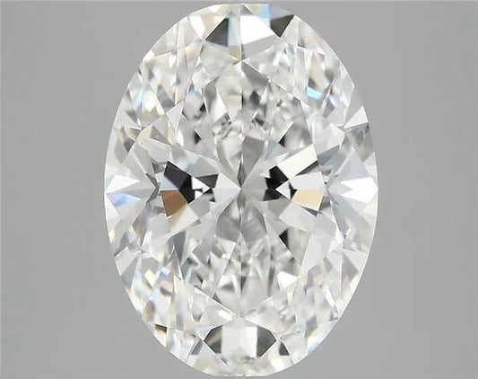 4.10ct Oval Lab Grown Diamond (Colour E, Clarity VS2, IGI Certified)