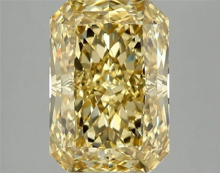 4.10ct Radiant Lab Grown Diamond (Colour Fancy Vivid Yellow, Clarity VVS2, IGI Certified)