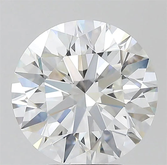4.10ct Round Natural Diamond (Colour F, Clarity FL, Cut EX, GIA Certified)