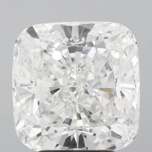 4.11ct Cushion modified Lab Grown Diamond (Colour E, Clarity VVS2, IGI Certified)