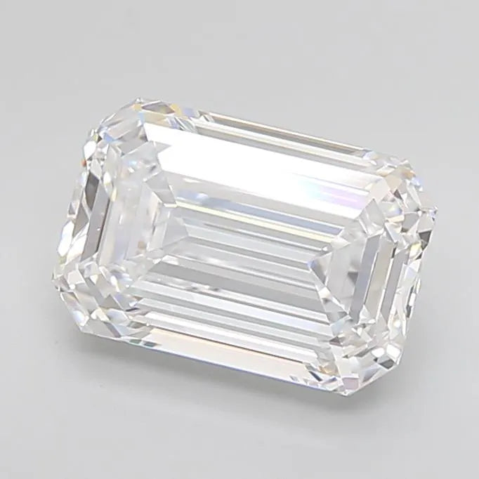 4.11ct Emerald Lab Grown Diamond (Colour D, Clarity IF, IGI Certified)