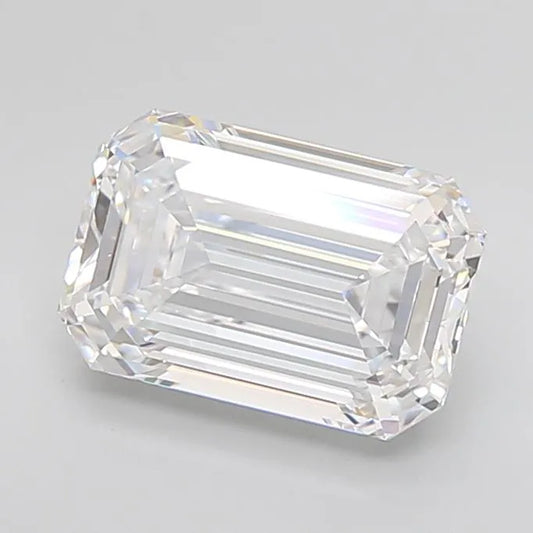 4.11ct Emerald Lab Grown Diamond (Colour D, Clarity IF, IGI Certified)