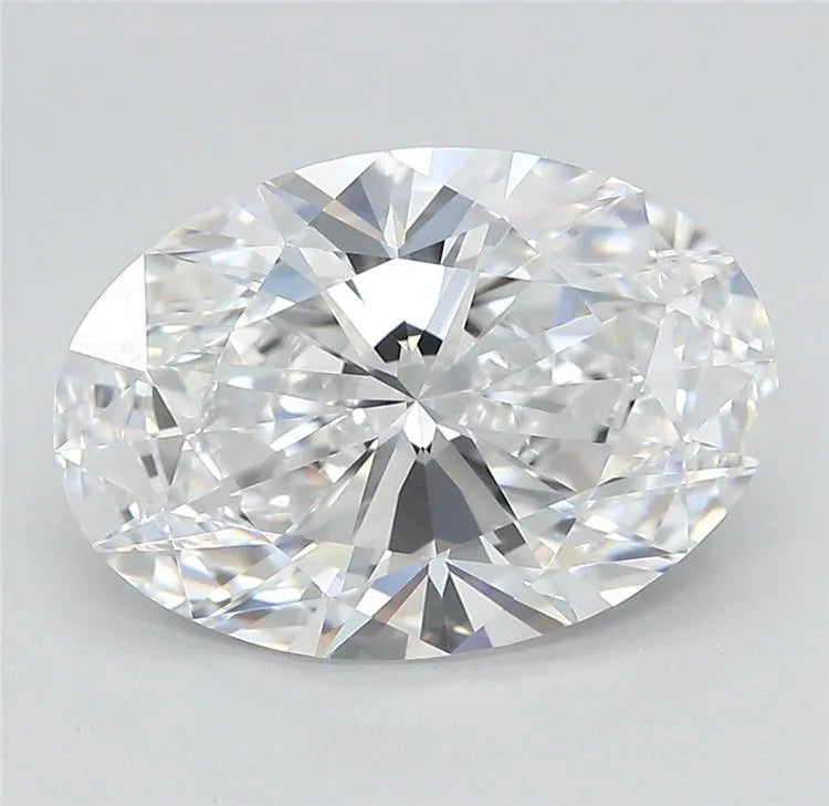 4.11ct Oval Lab Grown Diamond (Colour D, Clarity IF, Cut EX, IGI Certified)