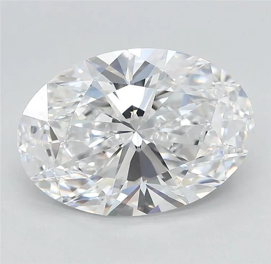 4.11ct Oval Lab Grown Diamond (Colour D, Clarity IF, Cut EX, IGI Certified)