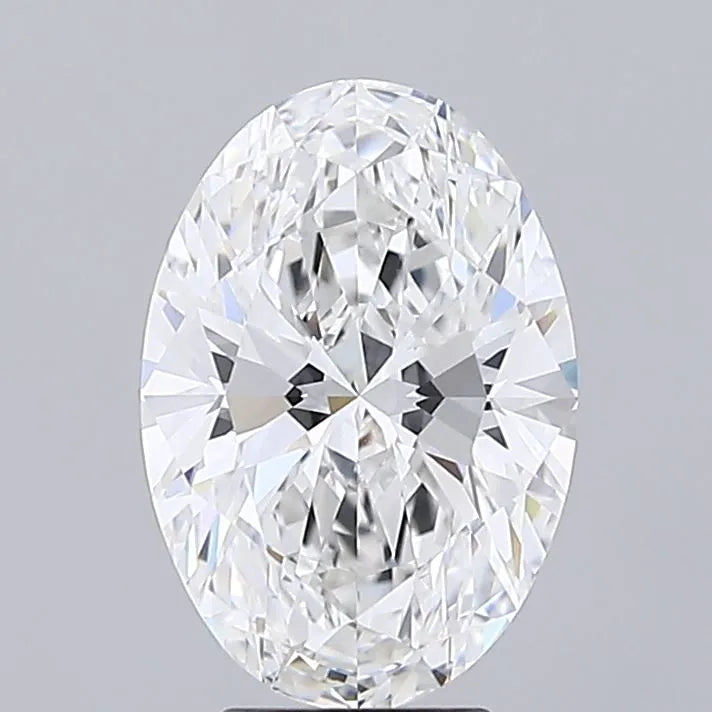 4.11ct Oval Lab Grown Diamond (Colour E, Clarity VVS2, IGI Certified)
