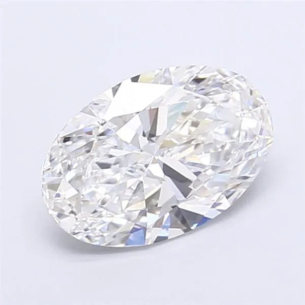 4.11ct Oval Lab Grown Diamond (Colour E, Clarity VVS2, IGI Certified)