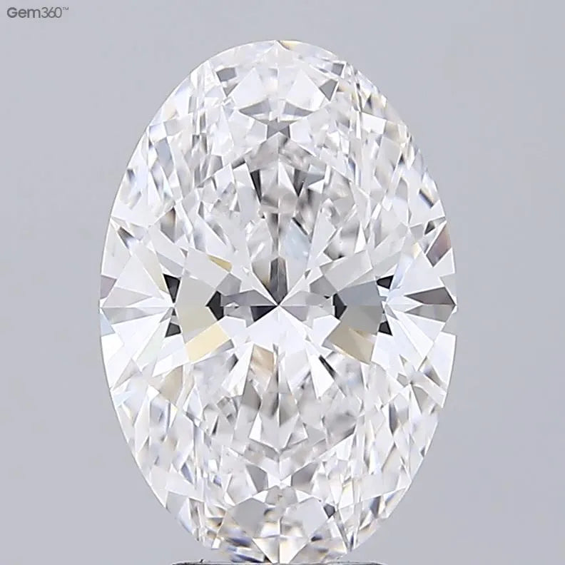 4.11ct Oval Lab Grown Diamond (Colour E, Clarity VVS2, IGI Certified)