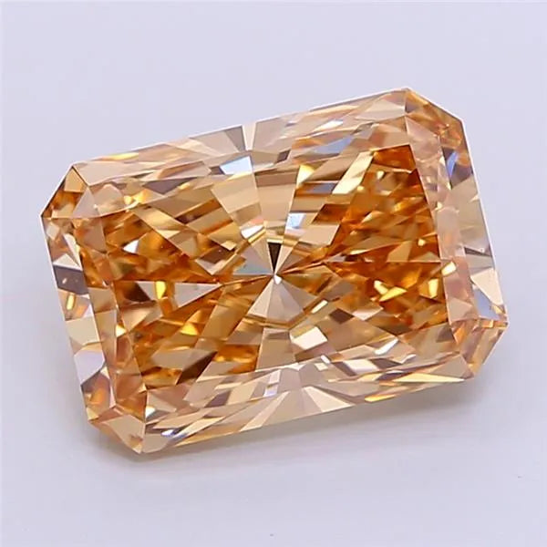 4.11ct Radiant Lab Grown Diamond (Colour Fancy Brown, Clarity VS1, IGI Certified)