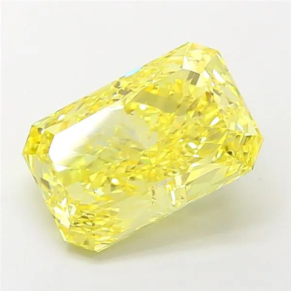 4.11ct Radiant Lab Grown Diamond (Colour Fancy Vivid Yellow, Clarity VS2, IGI Certified)