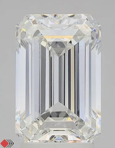 4.12ct Emerald Lab Grown Diamond (Colour F, Clarity VVS2, IGI Certified)
