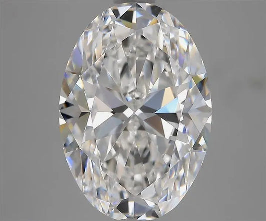 4.14ct Oval Lab Grown Diamond (Colour E, Clarity VVS1, IGI Certified)