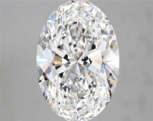 4.14ct Oval Lab Grown Diamond (Colour E, Clarity VVS2, IGI Certified)