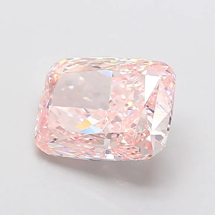 4.16ct Cushion modified Lab Grown Diamond (Colour Fancy Intense Pink, Clarity VS1, IGI Certified)