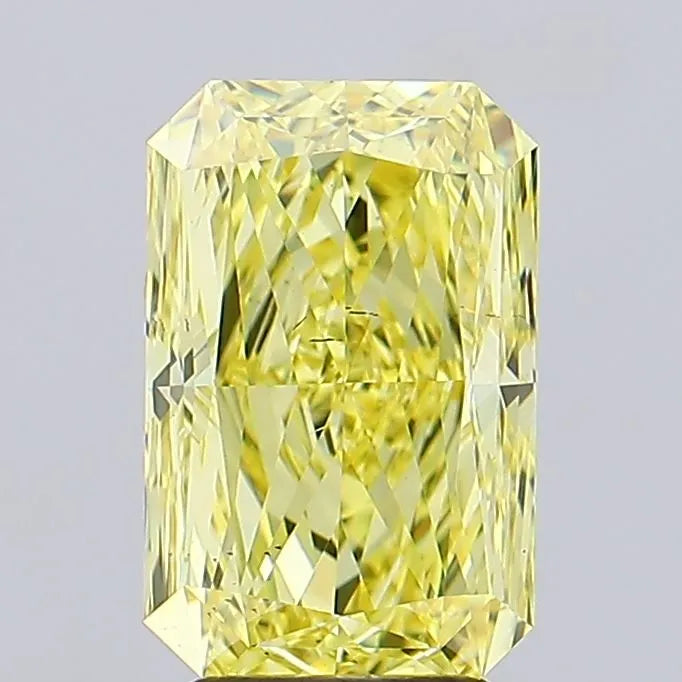 4.16ct Radiant Lab Grown Diamond (Colour Fancy Intense Yellow, Clarity SI1, IGI Certified)