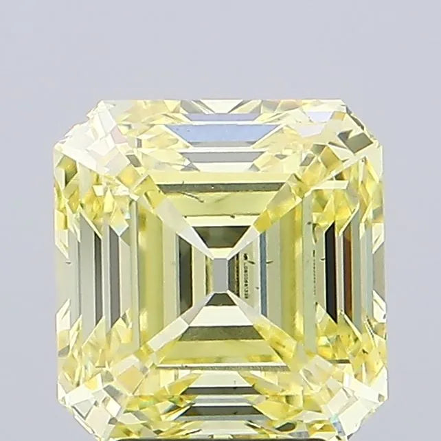 4.17ct Asscher Lab Grown Diamond (Colour Fancy Yellow, Clarity VS2, IGI Certified)