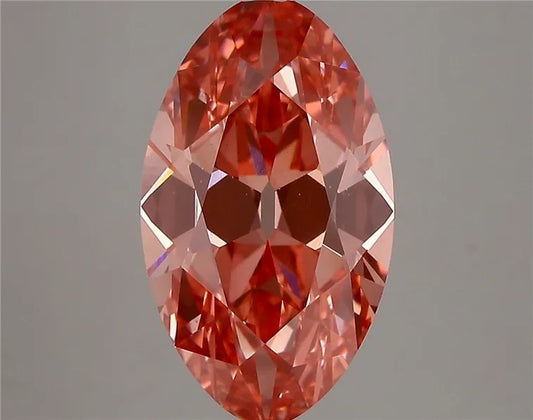 4.17ct Oval Lab Grown Diamond (Colour Fancy Vivid Pink, Clarity VS1, IGI Certified)