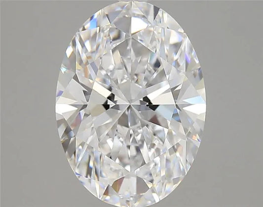 4.18ct Oval Lab Grown Diamond (Colour D, Clarity VVS1, IGI Certified)