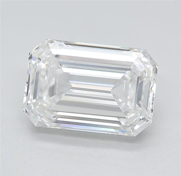 4.20ct Emerald Lab Grown Diamond (Colour D, Clarity IF, Cut EX, IGI Certified)