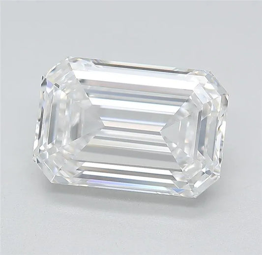 4.20ct Emerald Lab Grown Diamond (Colour D, Clarity IF, Cut EX, IGI Certified)