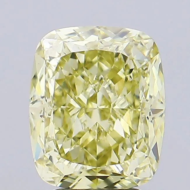 4.22ct Cushion modified Lab Grown Diamond (Colour Fancy Yellow, Clarity VVS2, IGI Certified)