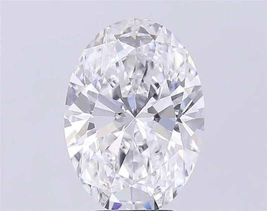 4.22ct Oval Lab Grown Diamond (Colour D, Clarity VVS1, IGI Certified)