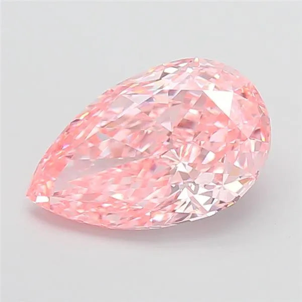 4.23ct Pear Lab Grown Diamond (Colour Fancy Vivid Pink, Clarity VVS2, IGI Certified)