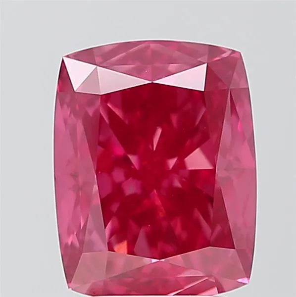 4.24ct Cushion modified Lab Grown Diamond (Colour Fancy Vivid Pink, Clarity VVS2, IGI Certified)