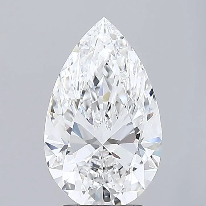4.24ct Pear Lab Grown Diamond (Colour E, Clarity IF, IGI Certified)