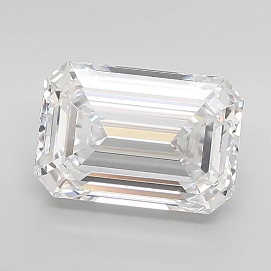 4.25ct Emerald Lab Grown Diamond (Colour D, Clarity IF, Cut EX, IGI Certified)