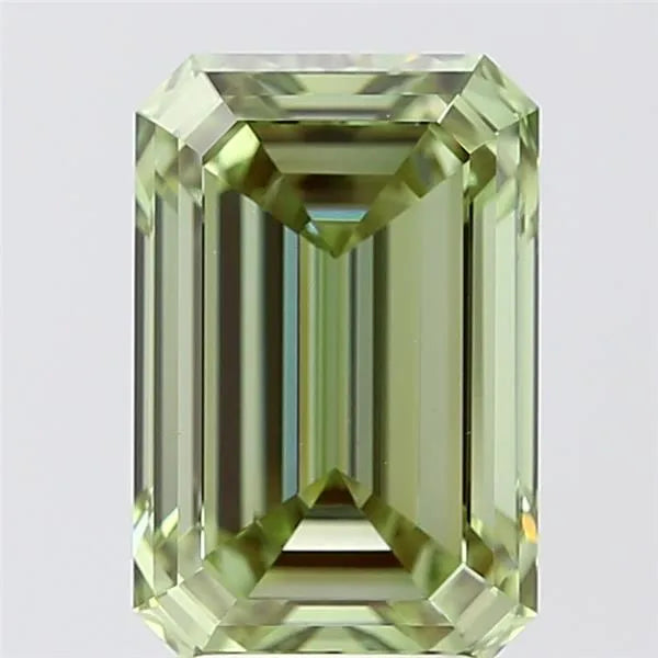 4.26ct Emerald Lab Grown Diamond (Colour Fancy Vivid Green, Clarity VS1, IGI Certified)