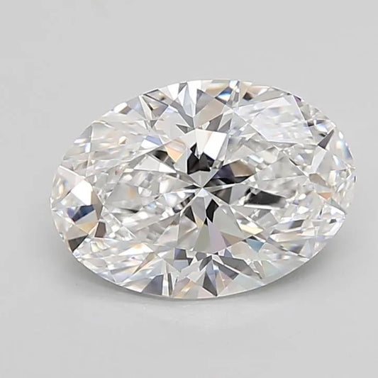 4.26ct Oval Lab Grown Diamond (Colour D, Clarity IF, Cut EX, IGI Certified)