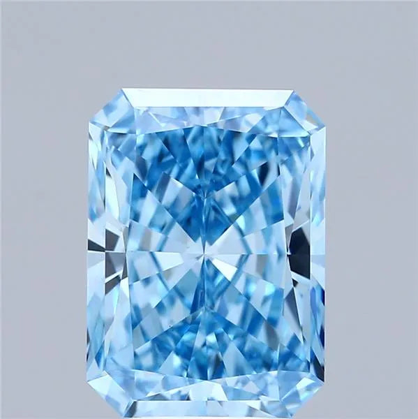 4.26ct Radiant Lab Grown Diamond (Colour Fancy Vivid Blue, Clarity VS1, IGI Certified)