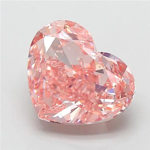 4.27ct Heart Lab Grown Diamond (Colour Fancy Vivid Pink, Clarity VS1, IGI Certified)