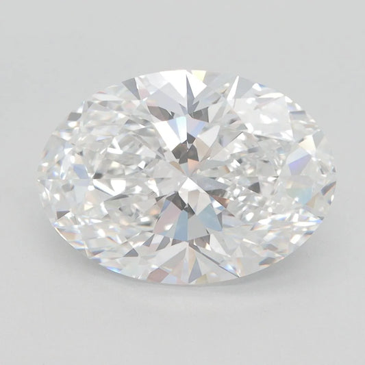 4.27ct Oval Lab Grown Diamond (Colour E, Clarity VVS2, GIA Certified)