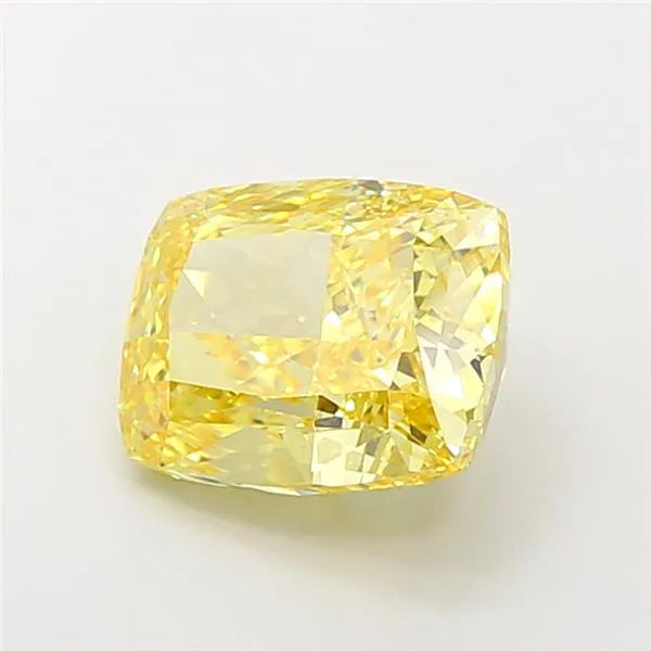 4.29ct Cushion modified Lab Grown Diamond (Colour Fancy Intense Yellow, Clarity VVS2, IGI Certified)
