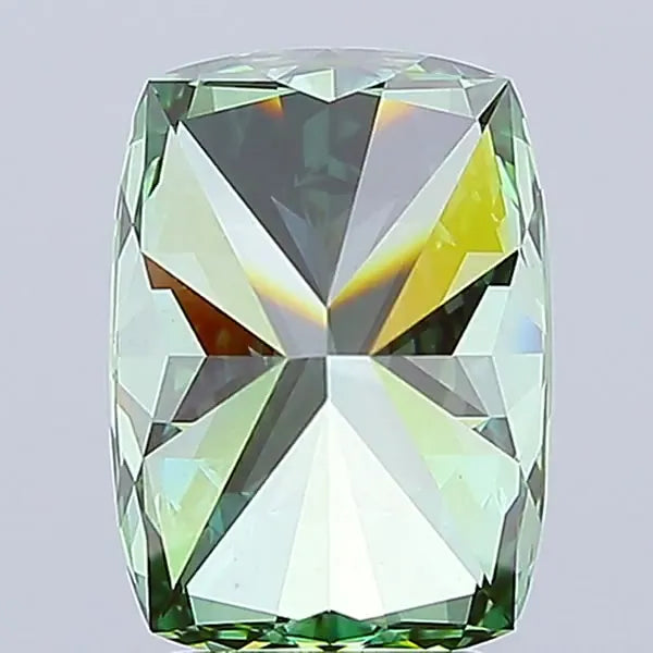 4.29ct Cushion modified Lab Grown Diamond (Colour Fancy Vivid Green, Clarity VS1, IGI Certified)