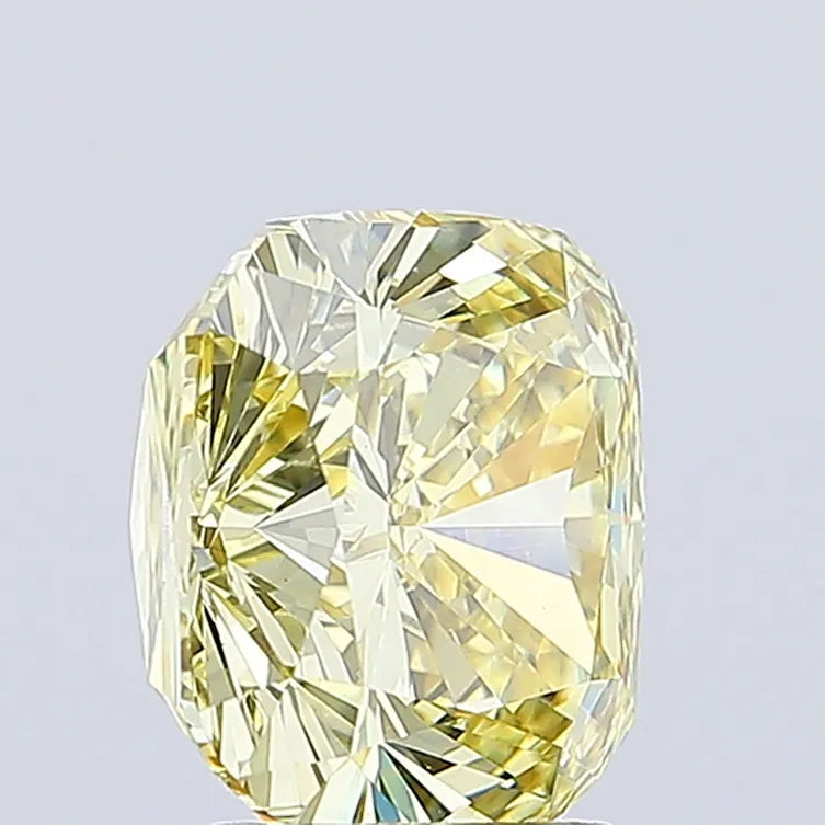 4.31ct Cushion modified Lab Grown Diamond (Colour Fancy Intense Yellow, Clarity VS1, IGI Certified)