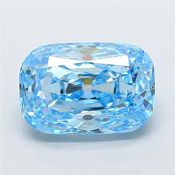4.31ct Cushion modified Lab Grown Diamond (Colour Fancy Vivid Blue, Clarity VS2, IGI Certified)