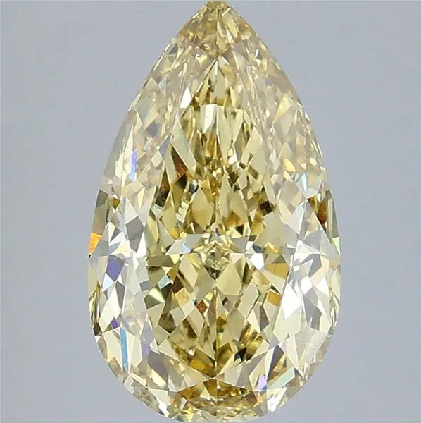 4.31ct Pear Lab Grown Diamond (Colour Fancy Intense Yellow, Clarity VS2, IGI Certified)