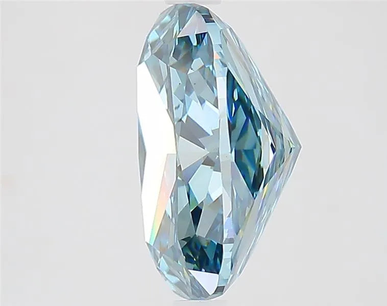 4.32ct Cushion modified Lab Grown Diamond (Colour Fancy Vivid Blue, Clarity VS1, IGI Certified)