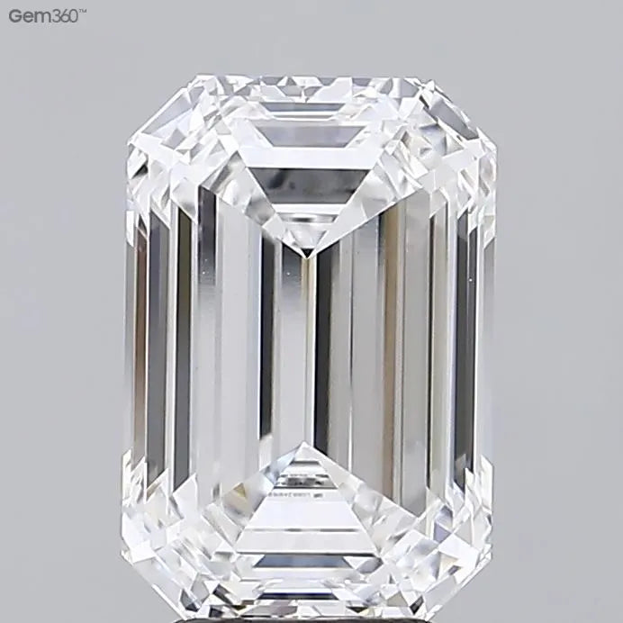 4.32ct Emerald Lab Grown Diamond (Colour D, Clarity VVS2, IGI Certified)