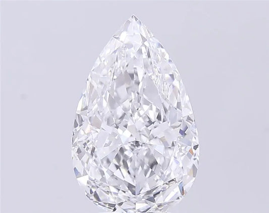 4.32ct Pear Lab Grown Diamond (Colour D, Clarity VVS1, IGI Certified)